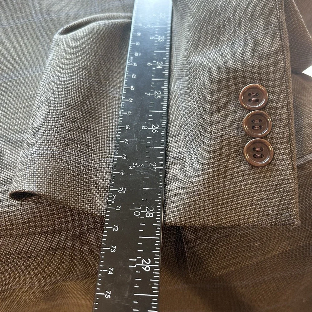 CANALI Proposta Windowpane 100% Wool Blazer Sport Coat Jacket EU 52L/US 42 L